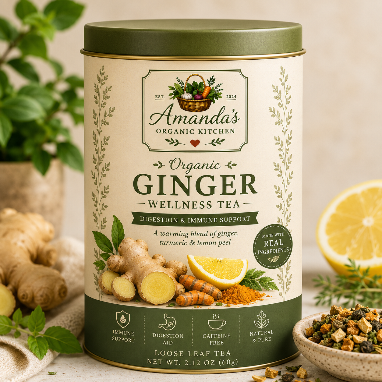 Organic Ginger Wellness Tea