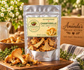 Amanda's Organic Kitchen dried wild chanterelle mushrooms, product package