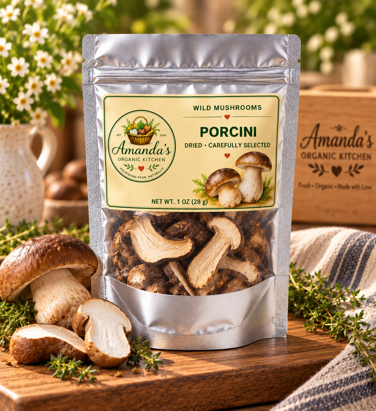 Wild Porcini Mushrooms