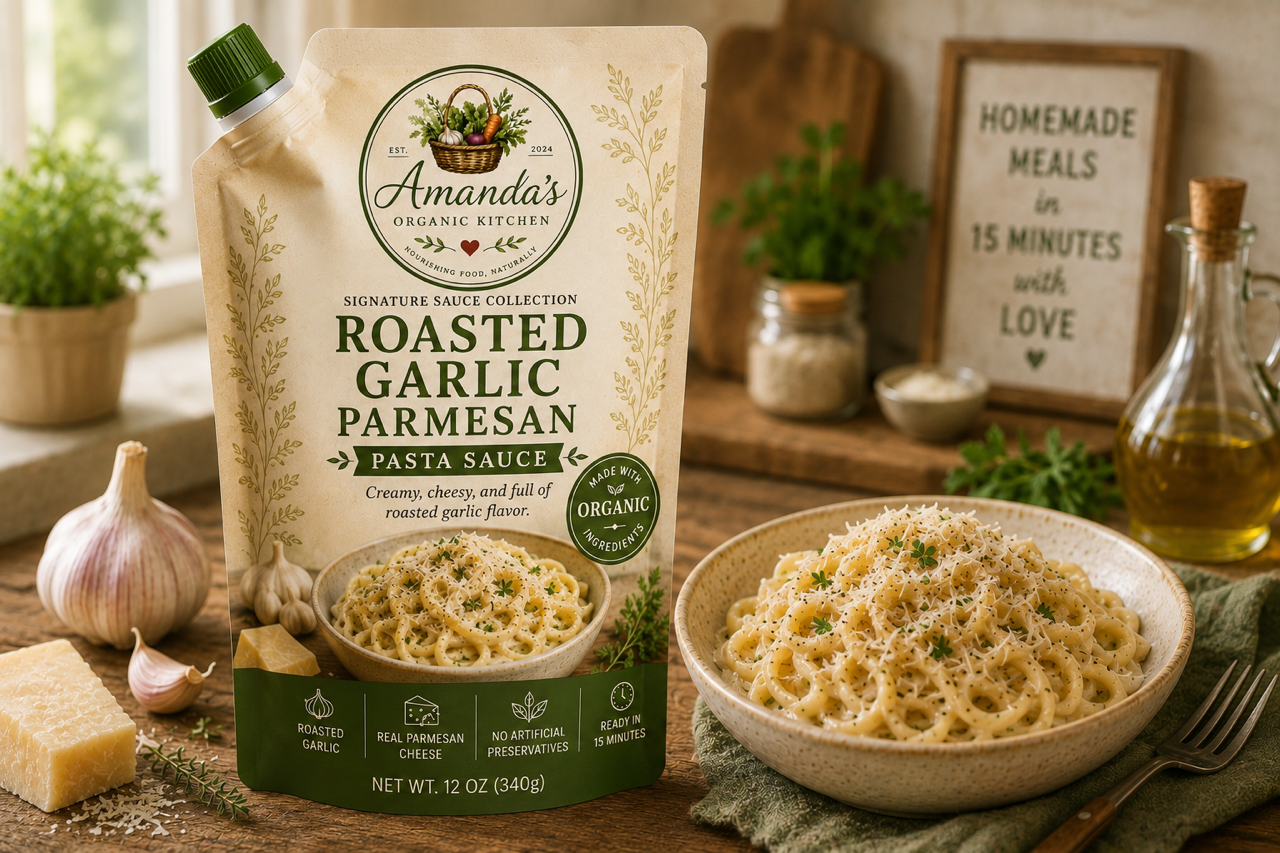 Amanda's Roasted Garlic Parmesan Pasta Sauce